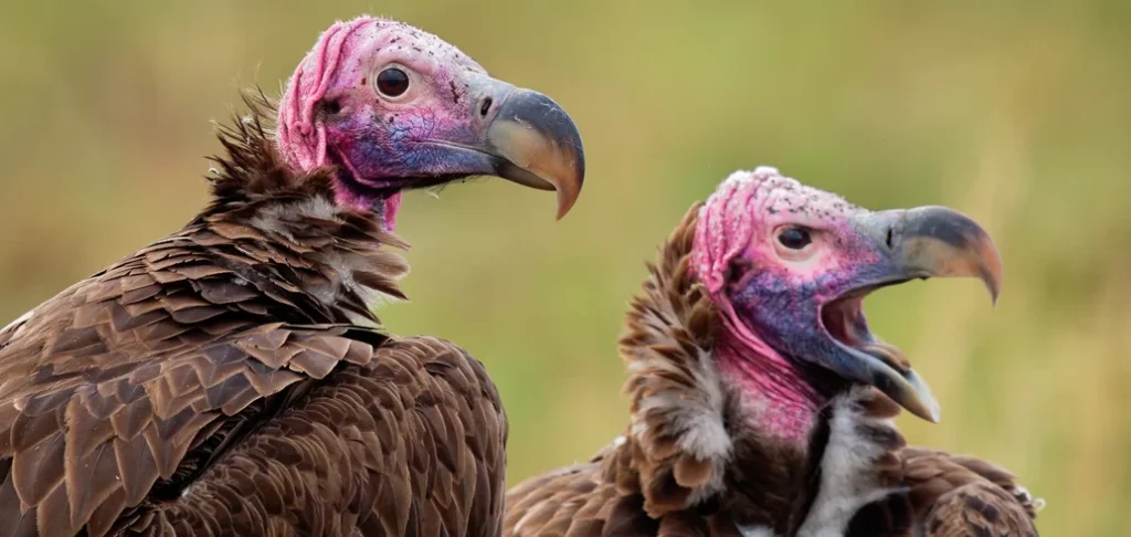 Imagem de dois abutres
