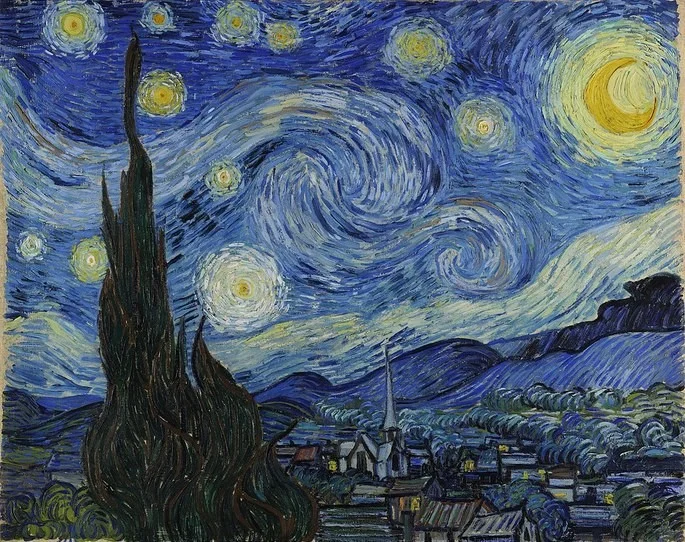 A Noite Estrelada (1889), de Vincent van Gogh