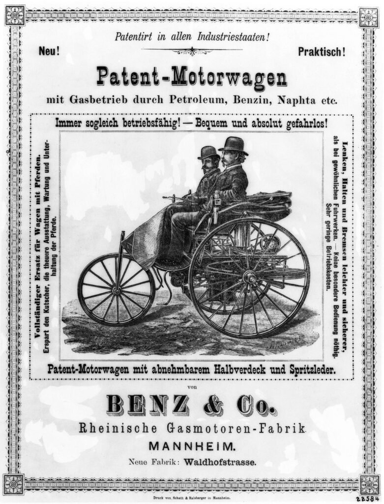 Primeiro carro do mundo: Benz-Patent Motorwagen
